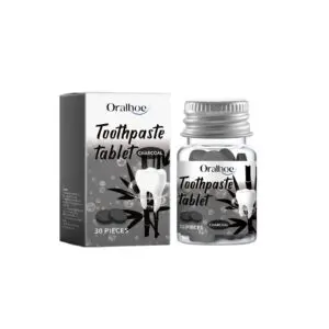 Oralhoe Solid Toothpaste Tablets - Teeth Cleaning, Portable Oral Care