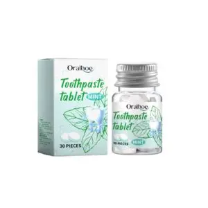 Oralhoe Solid Toothpaste Tablets - Mint & Chamomile, Portable Oral Care