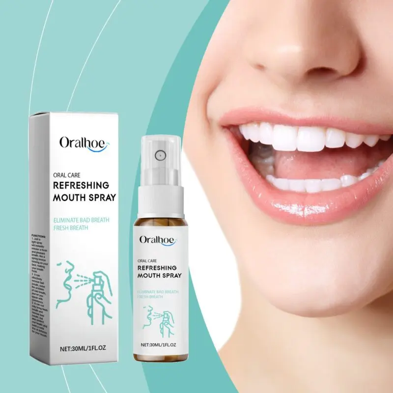 Oralhoe Mouth Spray for Fresh Breath - Tartar Prevention, Stain Control & Deodorizing - Image 2
