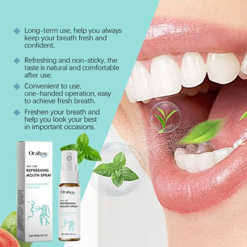 Oralhoe Mouth Spray for Fresh Breath - Tartar Prevention, Stain Control & Deodorizing - Image 4