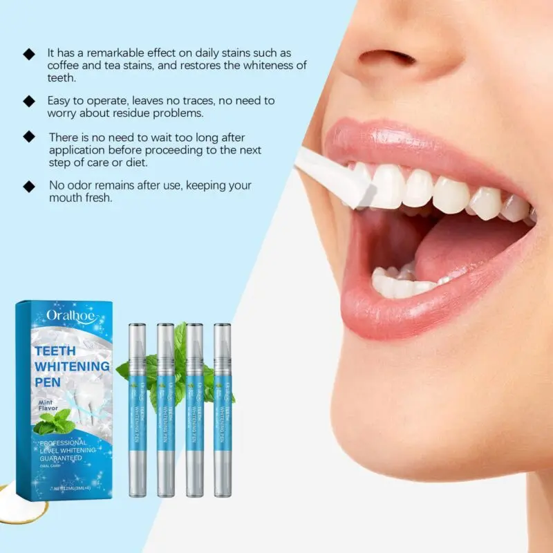 Oralhoe Teeth Brightening Pen - Stain Removal, Odor Control & Quick Shine - Image 4