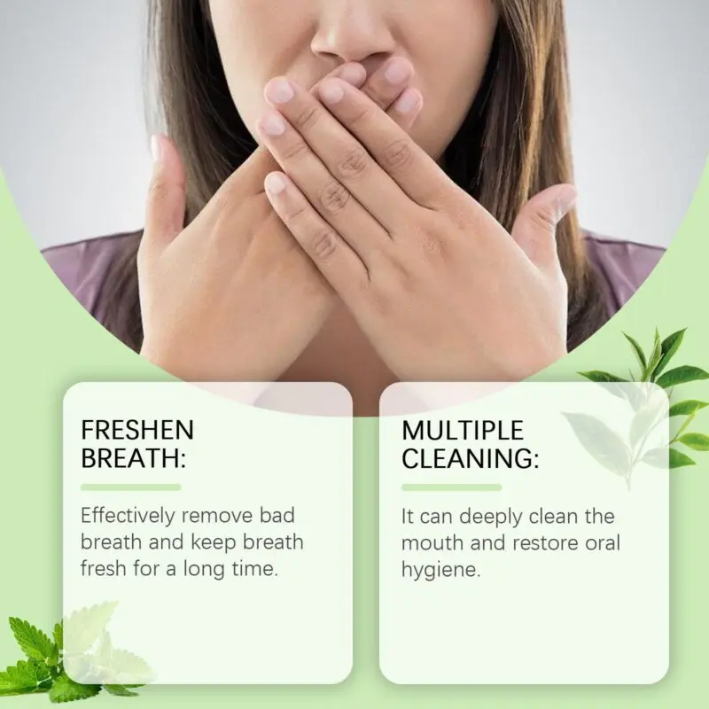 Oralhoe Green Tea Fresh Breath Mouthwash - Portable Mouthguard Rinse - Image 4