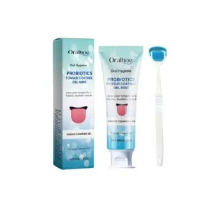 Oralhoe Tongue Cleaner Set for Oral Hygiene, Food Residue Removal & Odor Control