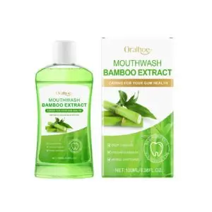 Oralhoe Bamboo Mouthwash - Fresh Breath, Odor Removal & Gum Care