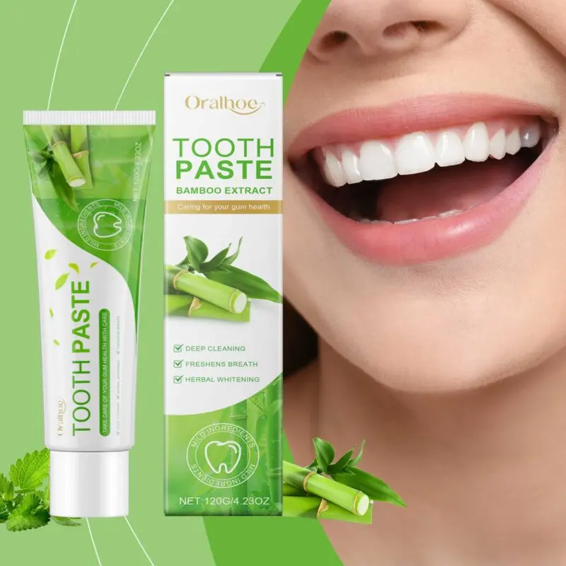 Oralhoe Bamboo Toothpaste for Whitening and Enamel Protection - Image 2