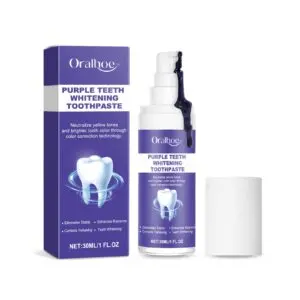 Oralhoe Purple Brightening Toothpaste for Stain Removal and Dental Hygiene