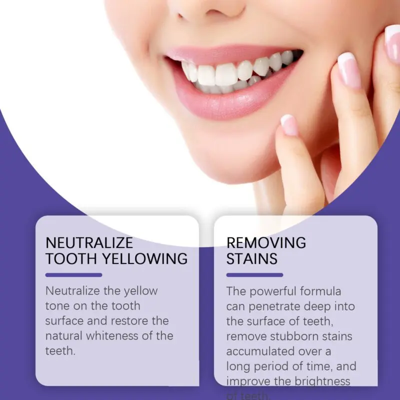 Oralhoe Purple Brightening Toothpaste for Stain Removal and Dental Hygiene - Image 4