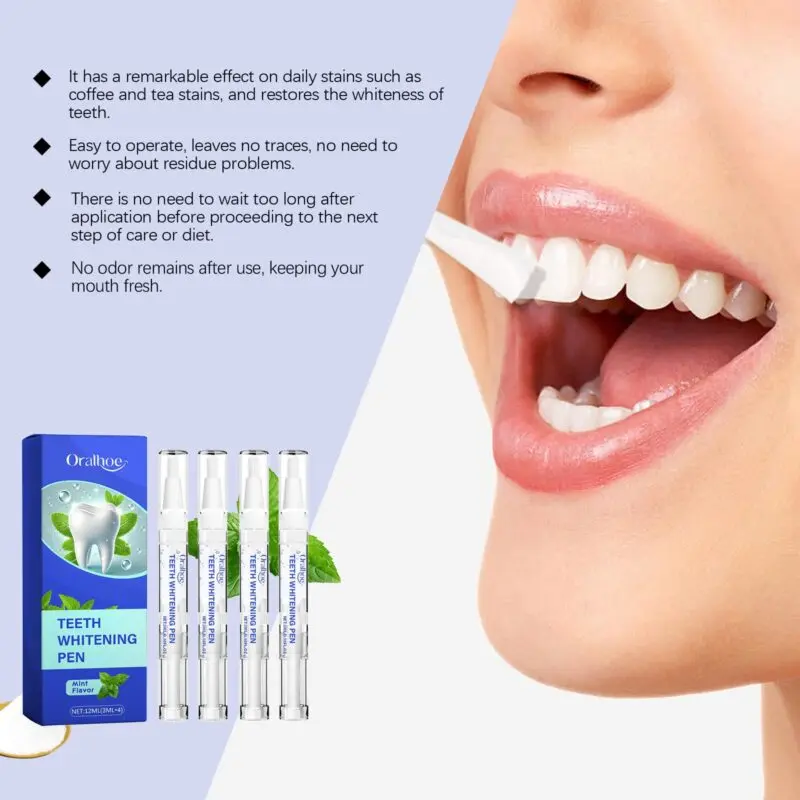 Oral Care Teeth Whitening Pen - Tartar Control, Fresh Breath & Gentle Cleaning, Portable - Image 4