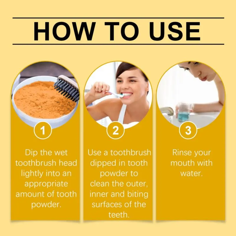 Oralhoe Turmeric Dental Powder - Teeth Cleaning & Sensitive Teeth Care - Image 6