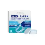 Oralhoe effervescent cleaning tablets for braces, removes stains & odors