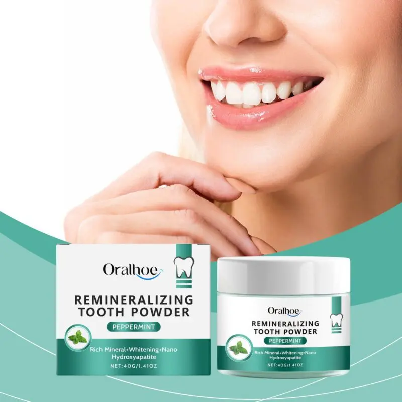 Oralhoe Mint Fresh Breath Powder for Teeth Cleaning and Fresh Mouth - Image 2