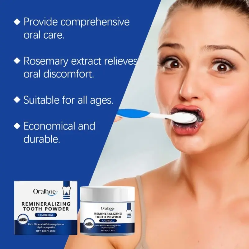 Oralhoe Bamboo Charcoal Powder - Gentle Teeth Cleaning & Oral Hygiene - Image 3