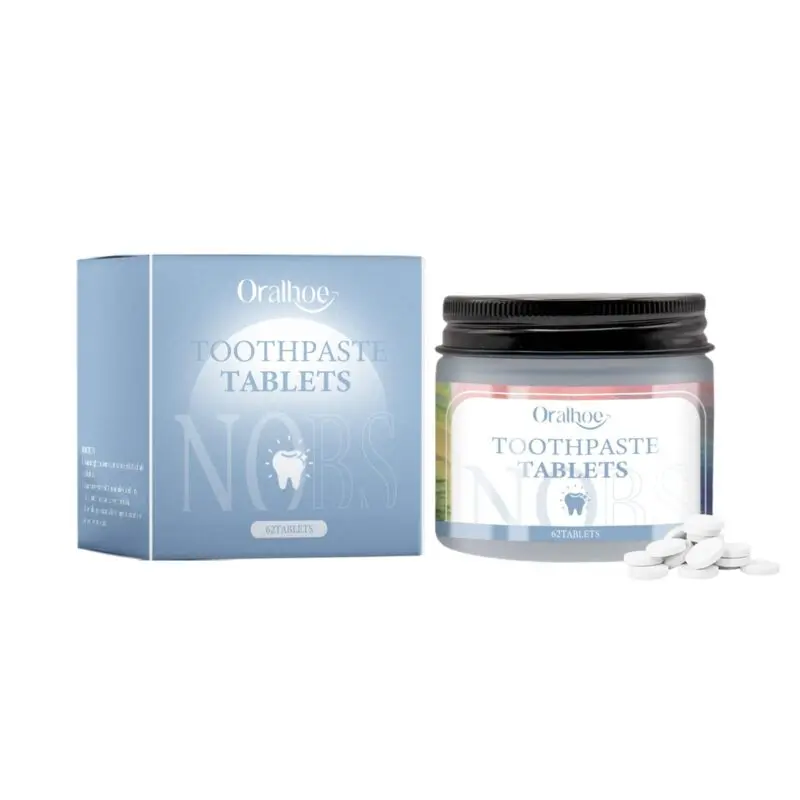 Oralhoe Toothpaste Tablets: Natural Whitening with Baking Soda & Sea Salt