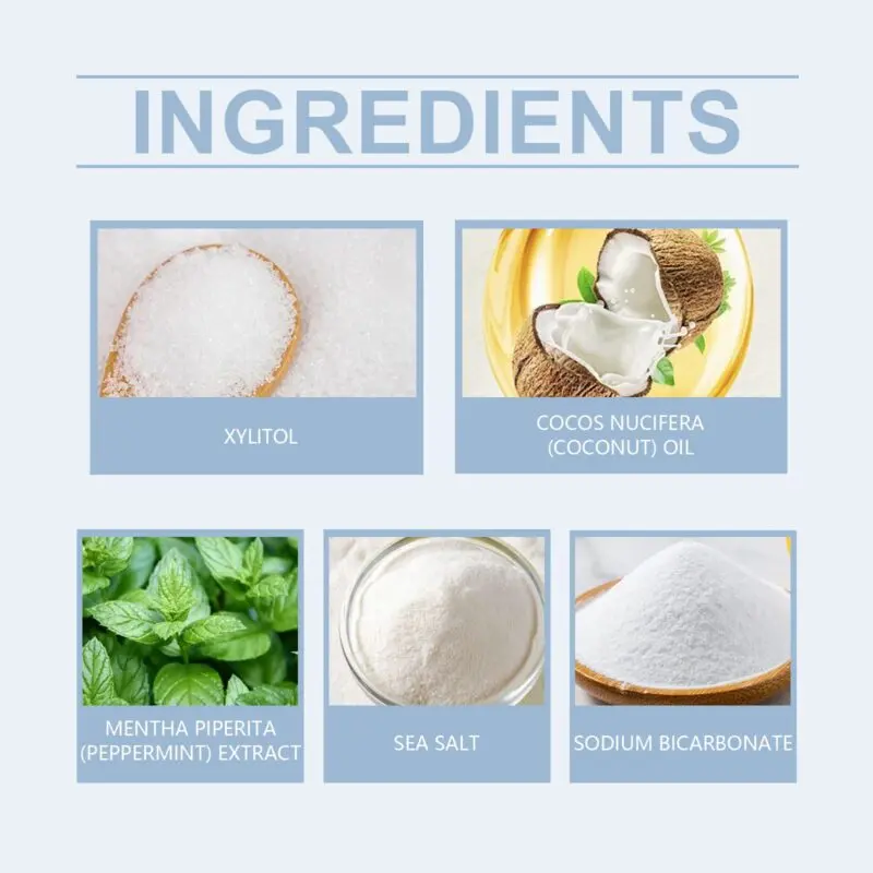 Oralhoe Toothpaste Tablets: Natural Whitening with Baking Soda & Sea Salt - Image 5