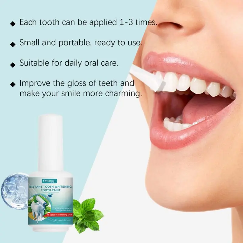 Oralhoe Tooth Stain Remover - Natural Shine & Dental Hygiene Cleaning Paint - Image 3