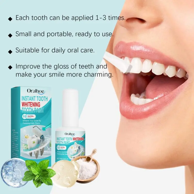 Oralhoe Tooth Cleaning Paint - Stain Removal, Freshness & Natural Shine - Image 3
