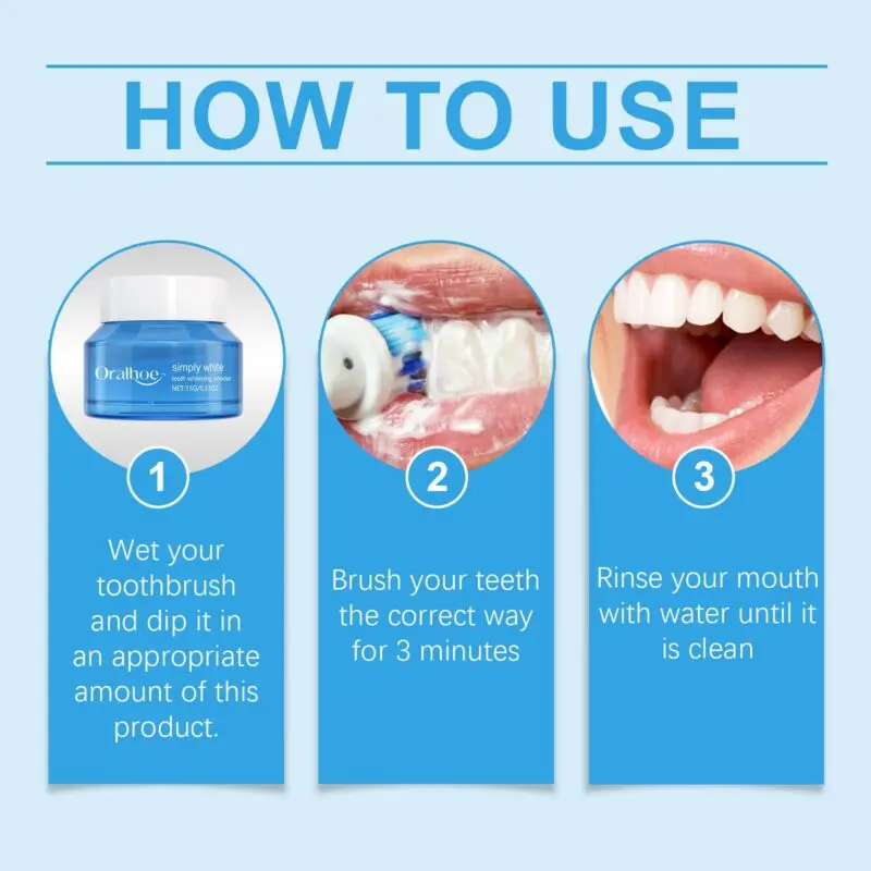 Oralhoe Teeth Cleaning Powder - Stain Remover for White Smile & Oral Care - Image 5
