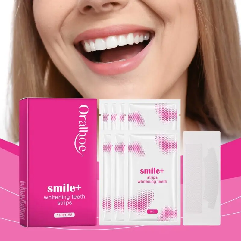 Oralhoe Teeth Whitening Strips for Stain Removal & Yellowing Treatment - Image 2