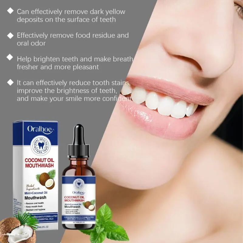 Oralhoe Coconut Oil Mouthwash - Oral Hygiene & Fresh Breath - Image 3