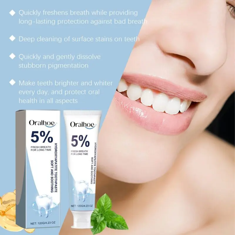 Oralhoe Repair Toothpaste: Gentle Cleaning, Stain Removal, Mint - Image 4