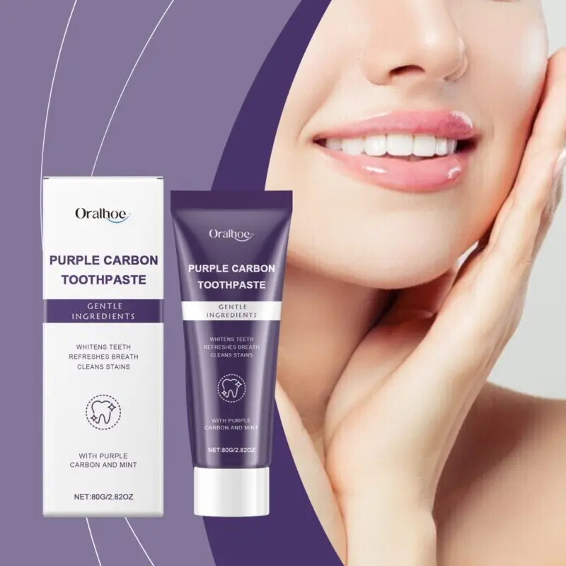Oralhoe Purple Care Toothpaste for Daily Tartar, Stain, Odor Care & Freshness