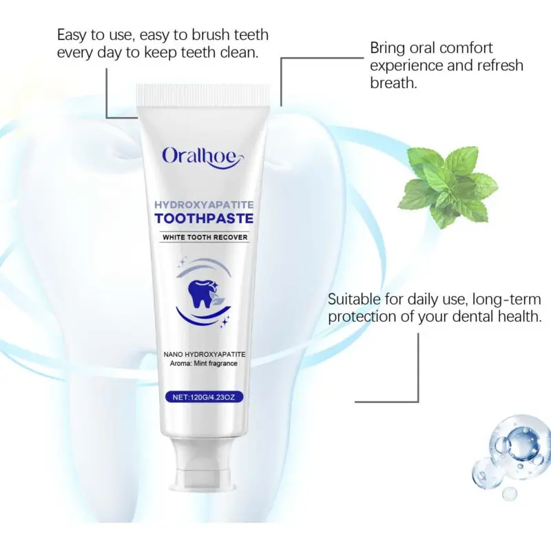 Oralhoe Mint Toothpaste for Fresh Breath and Teeth Whitening - Image 4