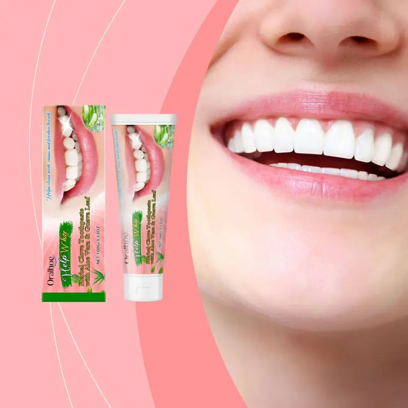 Oralhoe Brightening Toothpaste: Herbal Stain Removal, Fresh Breath and Teeth Whitening - Image 2