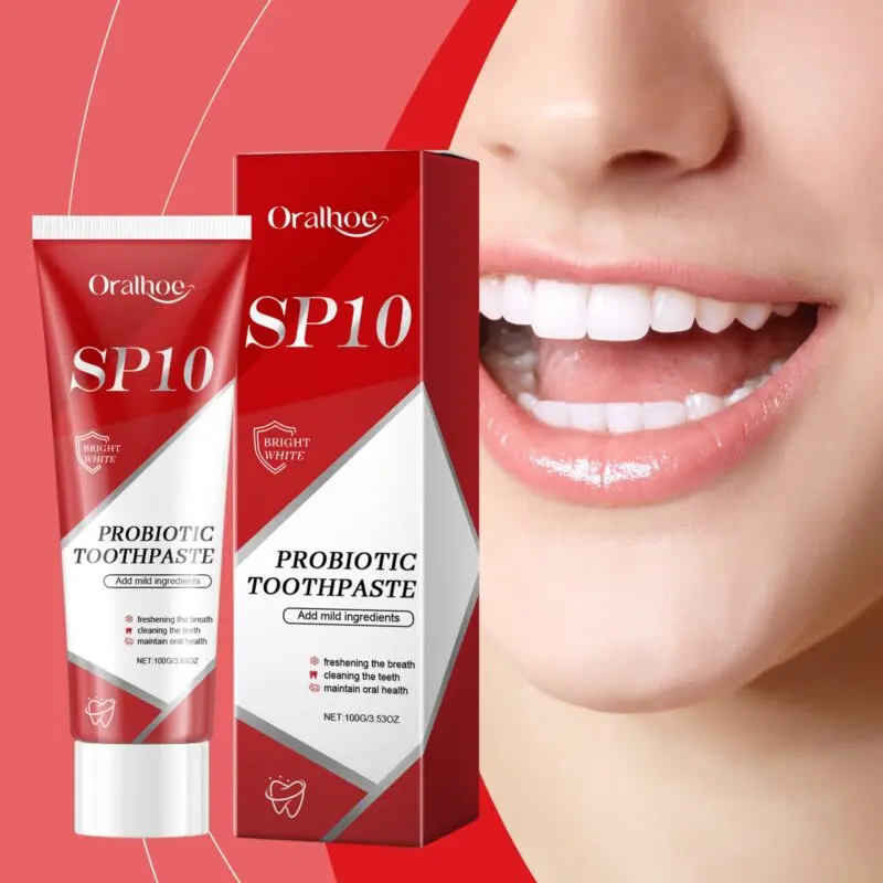 Oralhoe Brightening Toothpaste for Yellow Stain Removal, Fresh Mint Care