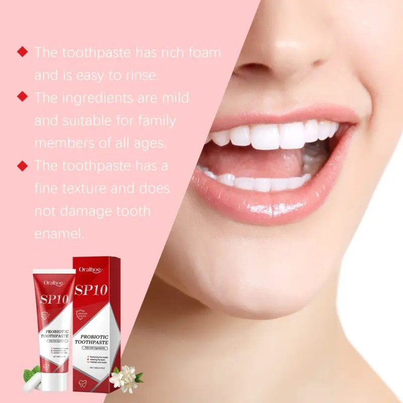 Oralhoe Brightening Toothpaste for Yellow Stain Removal, Fresh Mint Care - Image 2