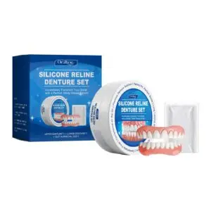 Oralhoe Full Denture Set - Comfortable Complete Denture Kit for Smile Enhancement