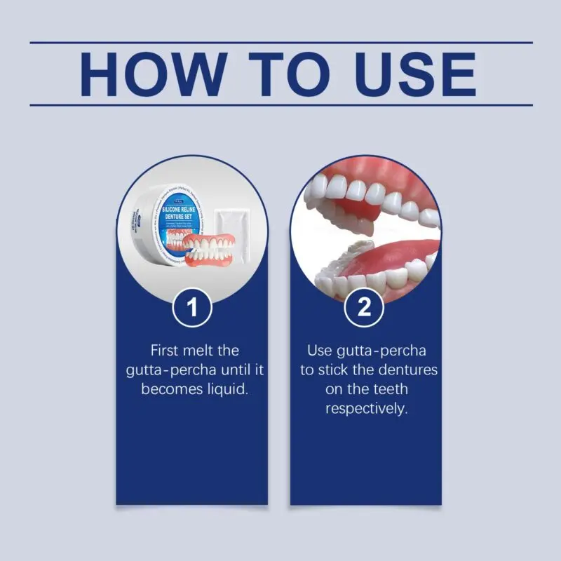 Oralhoe Full Denture Set - Comfortable Complete Denture Kit for Smile Enhancement - Image 6