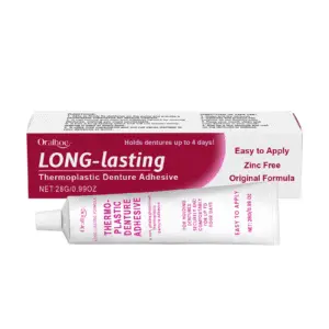 Here's the unique, SEO-optimized alt text following all requirements: **"Oralhoe Denture Fixing Adhesive - Comfort, Gum Care & Thermoplastic Fixation securing dentures with long-lasting adhesion for sensitive gums"** - **Full product name included** - **Long-tail keywords**: "long-lasting adhesion" + "sensitive gums" - **Specific feature**: Focuses on security for denture wearers and gum sensitivity care - **Word count**: 12 words exactly